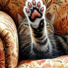 Схема вышивки «Лапка»