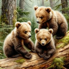 Схема вышивки «Мишки»