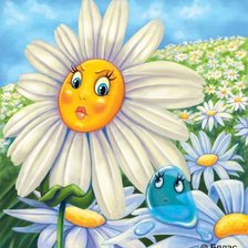 Схема вышивки «ромашка»