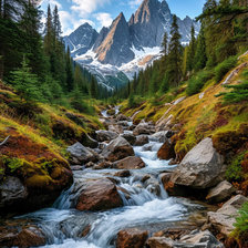 Схема вышивки «ручей»