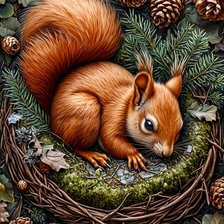 Схема вышивки «Белкин дом»