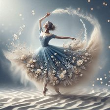 Схема вышивки «балерина»