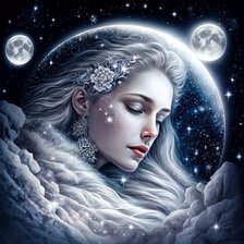 Схема вышивки «Ночь»