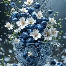 Схема вышивки «Черничный фреш»