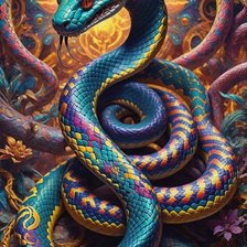 Схема вышивки «Змиейка»