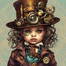 Схема вышивки «Девочка»