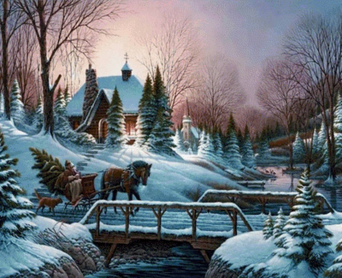 Зимняя прогулка 2 - природа зима - предпросмотр