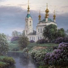 Схема вышивки «Храм»