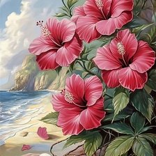 Схема вышивки «пейзаж»