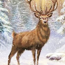 Схема вышивки «олень29»