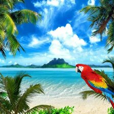 Схема вышивки «райский берег»