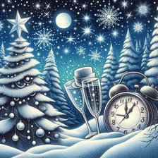 Схема вышивки «новогодняя»