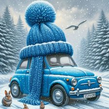 Схема вышивки «зима»