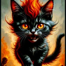 Схема вышивки «Кошки»