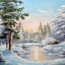 Схема вышивки «Зима»