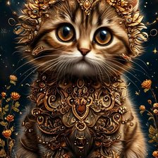 Схема вышивки «Котик просто красивый»