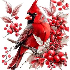 Схема вышивки «птица»