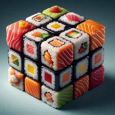 Схема вышивки «Еда суши»