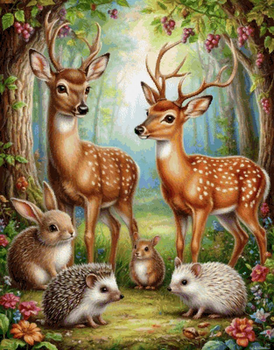 олени - животные - предпросмотр