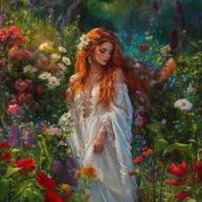 Схема вышивки «Лесная нимфа»