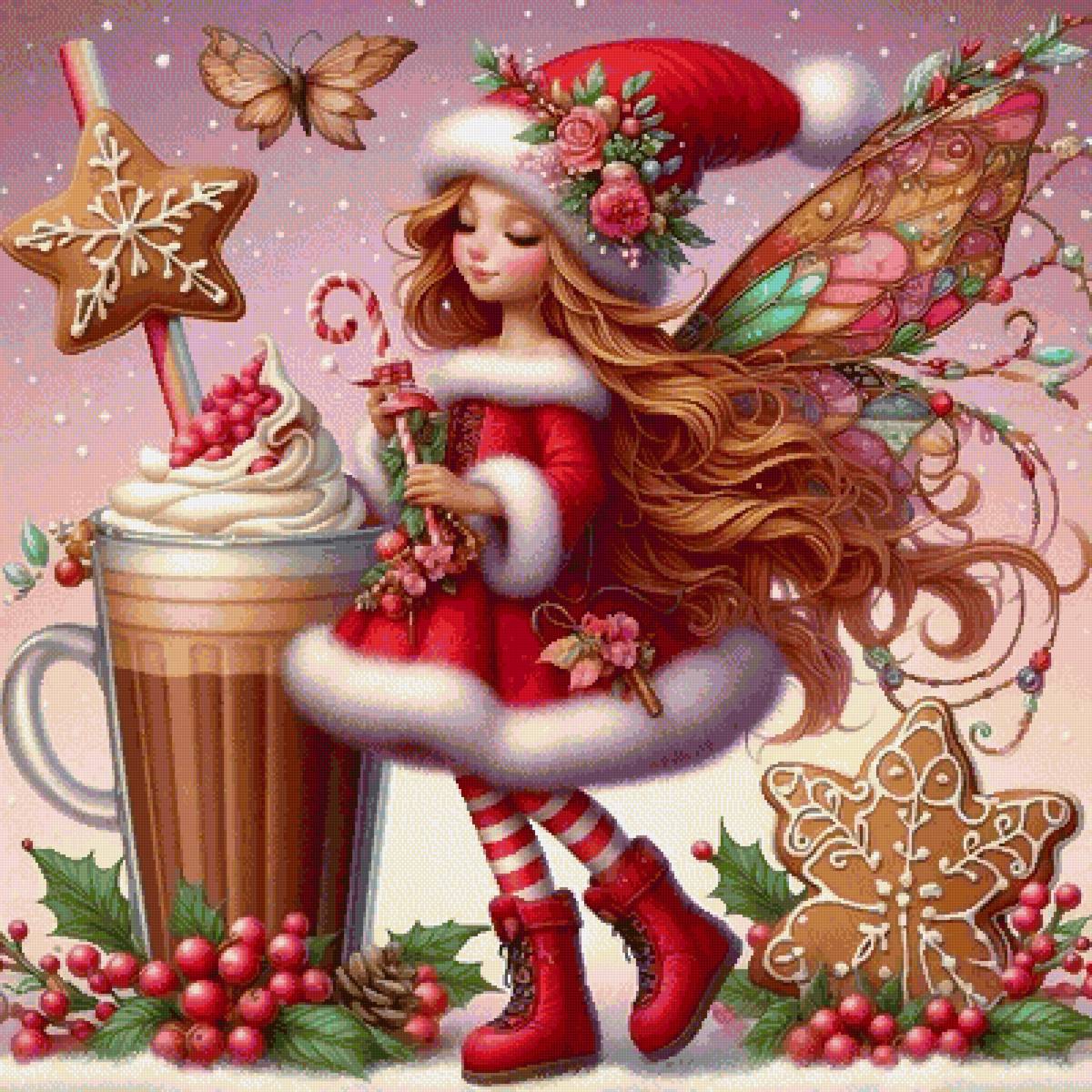 эльф новогодний - новогодний - предпросмотр