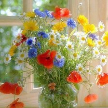 Схема вышивки «Натюрморт с васильками»