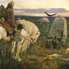 Схема вышивки «Витязь на распутье»