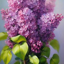 Схема вышивки «Сирень»