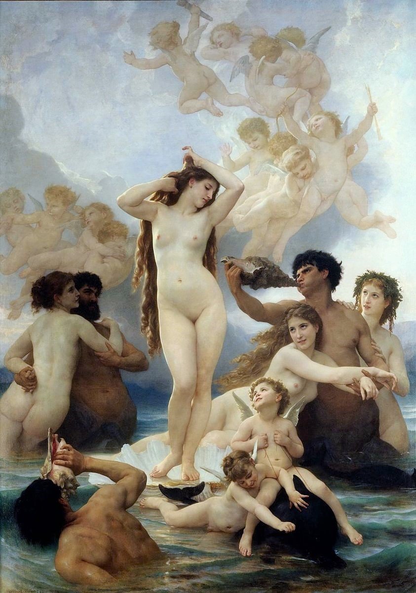 Рождение  Венеры. Вильям Бугро - бугро, вильям бугро, венера, рождение - оригинал