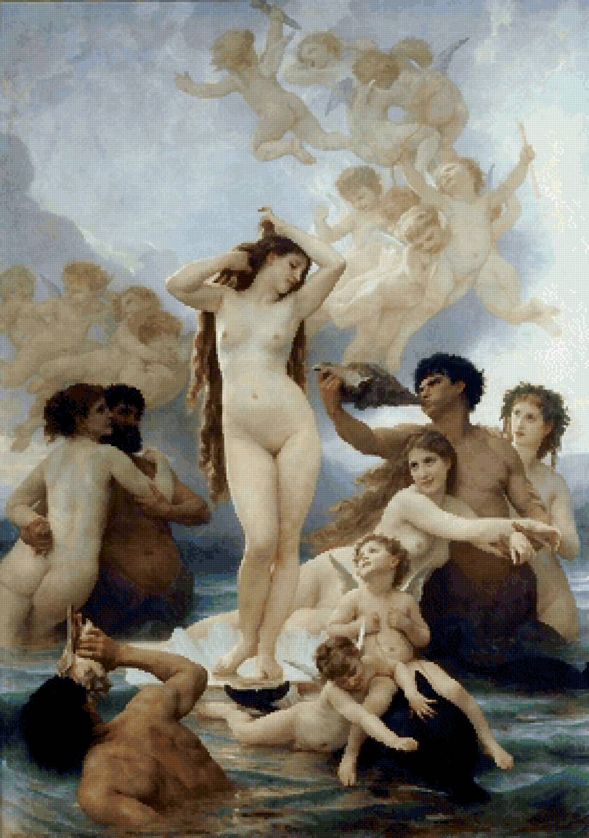 Рождение  Венеры. Вильям Бугро - вильям бугро, рождение, бугро, венера - предпросмотр