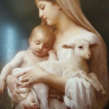 Схема вышивки «Дева Мария. Вильям Бугро»