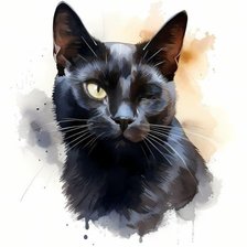 Схема вышивки «Кот»