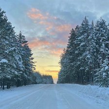 Схема вышивки «Зима»
