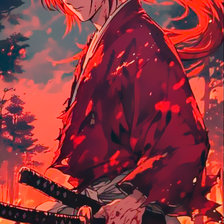 Схема вышивки «Бродяга Кэнсин»