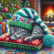 Схема вышивки «новогодняя»