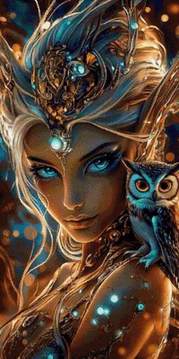 девушка с совой - девушки - предпросмотр