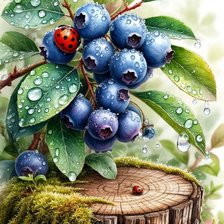 Схема вышивки «Черника»