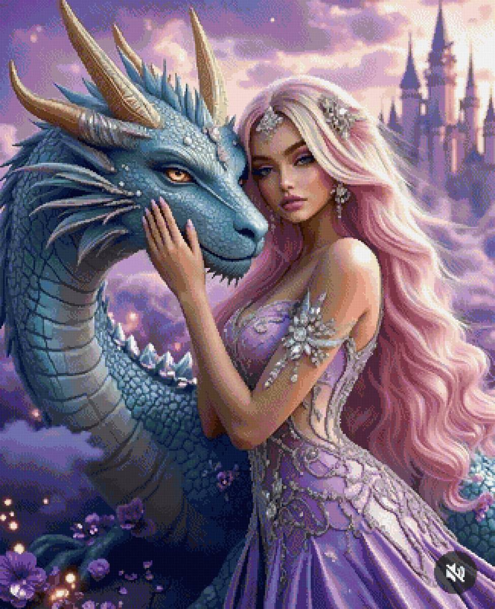 с драконом - девушки - предпросмотр