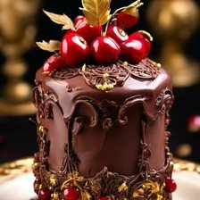 Схема вышивки «Шоколадный тортик»