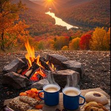 Схема вышивки «Закат»