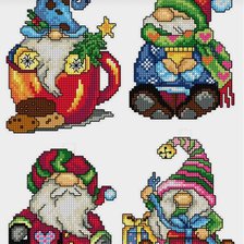 Схема вышивки «Гномы»