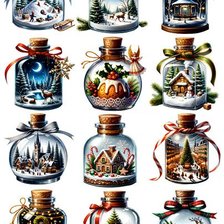 Схема вышивки «Бутылочка»