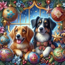 Схема вышивки «новогодняя»