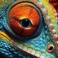 Схема вышивки «Ящерка»