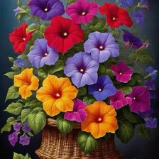 Схема вышивки «Петуния»