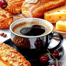 Схема вышивки «Кофе»