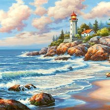 Схема вышивки «Маяк»