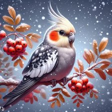 Схема вышивки «попугай»