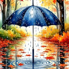 Схема вышивки «дождь»