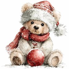 Схема вышивки «мишка»